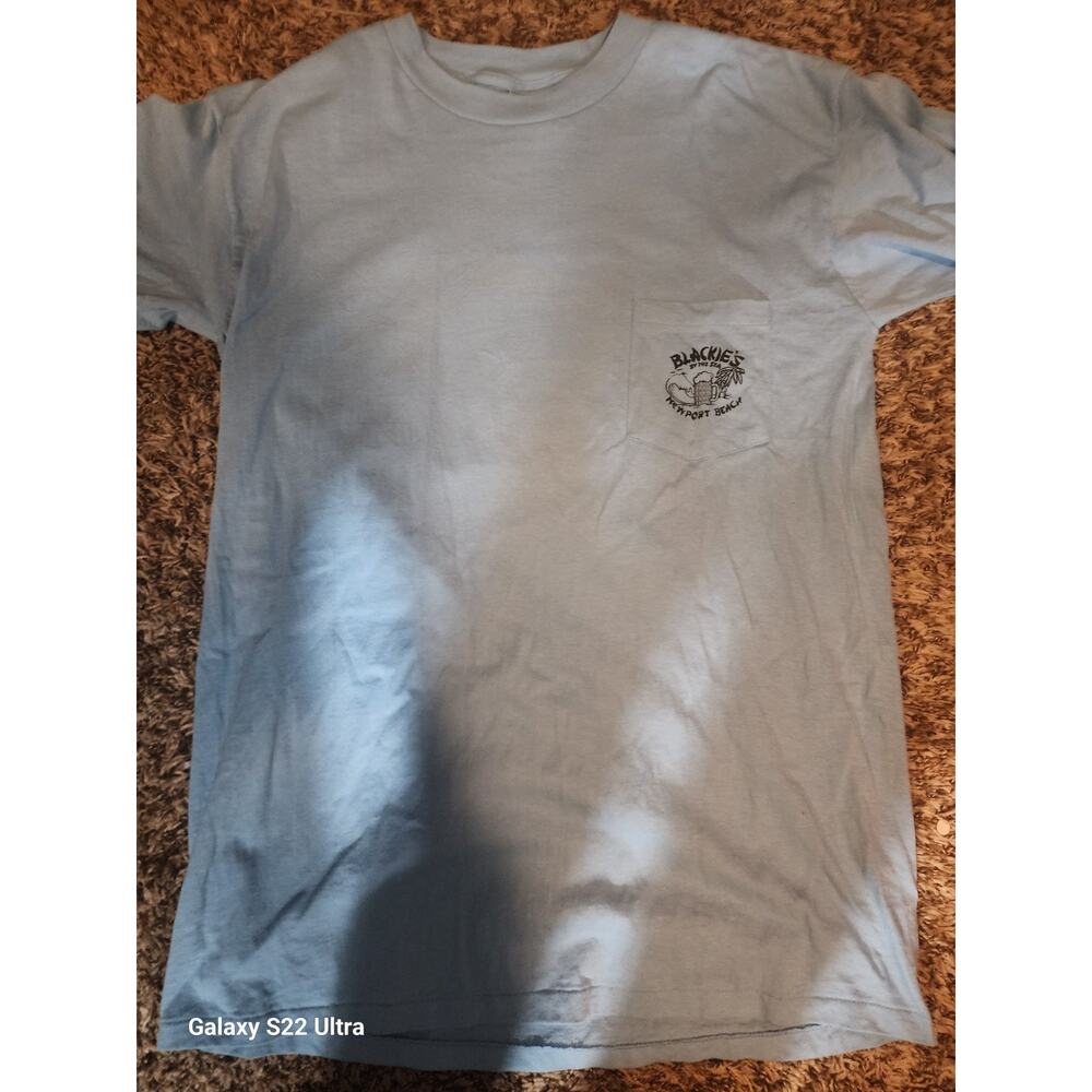 Vintage Graphic T Shirt XL Blackie’s By The Sea Newport Beach Single Stitch